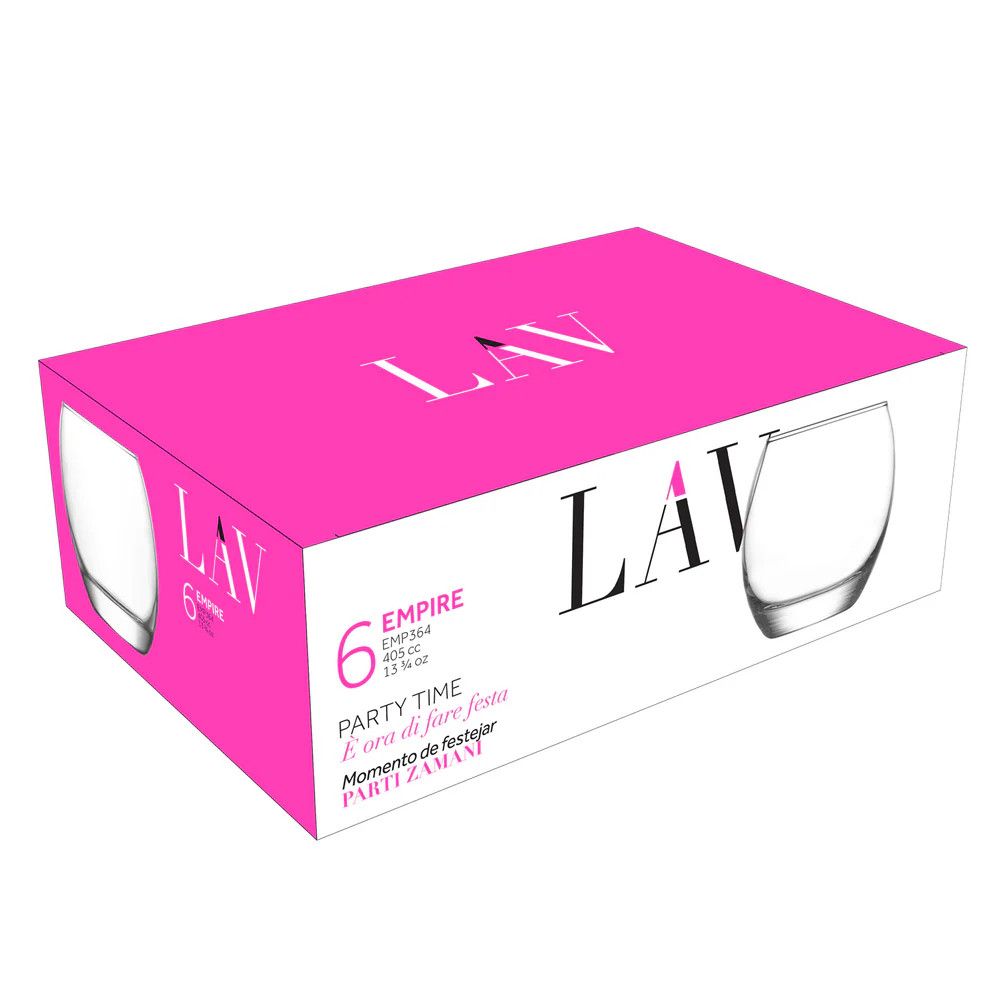 Stəkan dəsti Lav Empire emp364, şüşə, 400 ml, 6 əd — Mallar, Bakı (2)