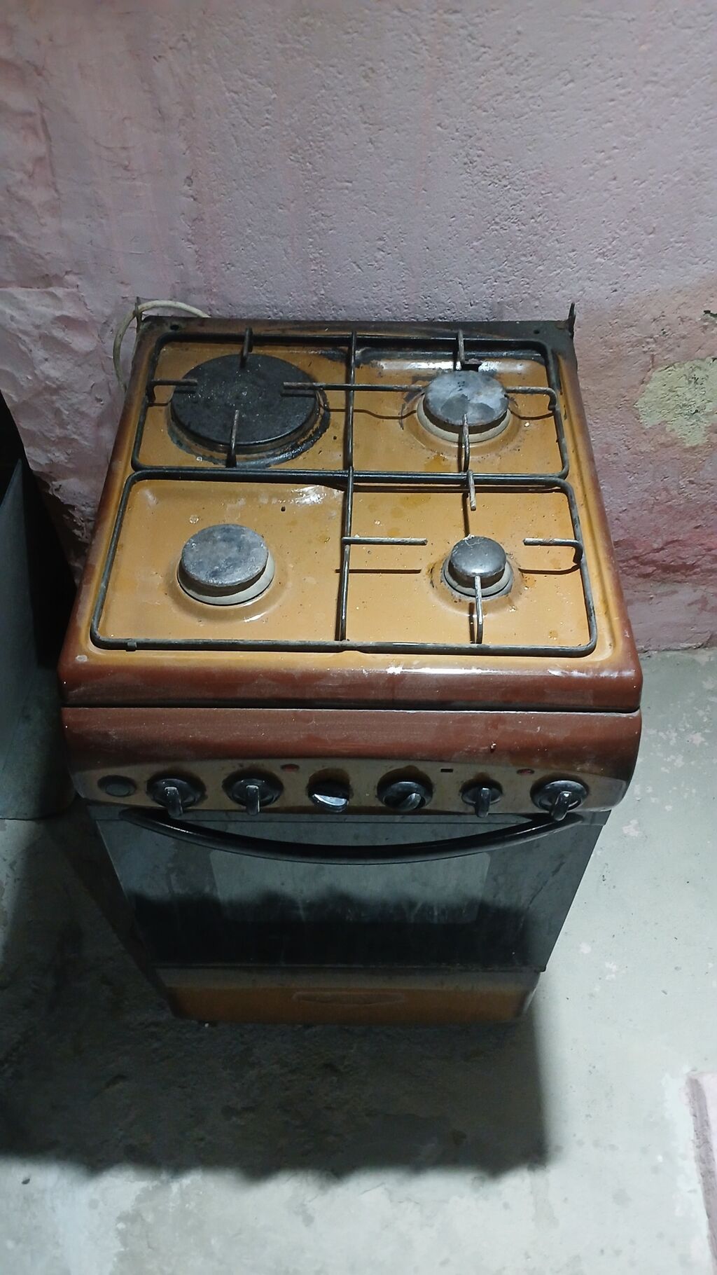 Qaz sobası və plitə kombinə - 4 gözlü qaz plitəsi: 1 böyük, 2 orta, 1 — Plitələr, Sumqayıt (2)