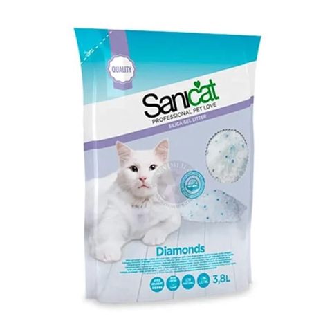 Pişik tualeti üçün doldurucu Sanicat Diamonds, 3.8 l — Bakı