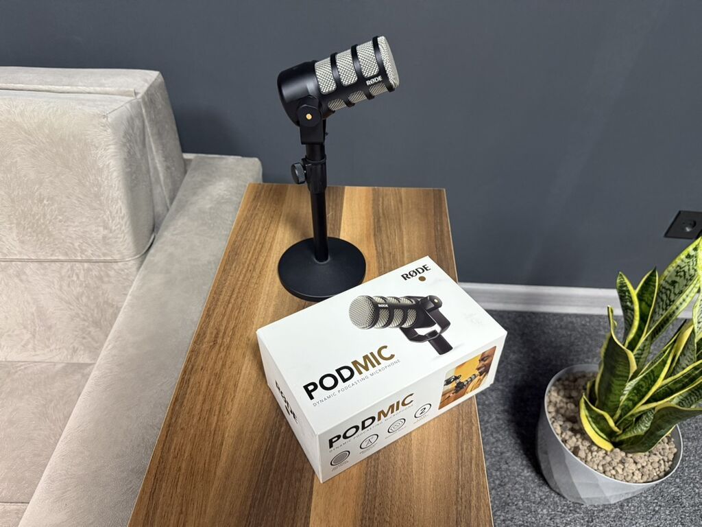 Røde PodMic – dinamik podcast mikrofonu Qutusu mövcuddur. masaüstü — Mikrafonlar, Bakı (4)