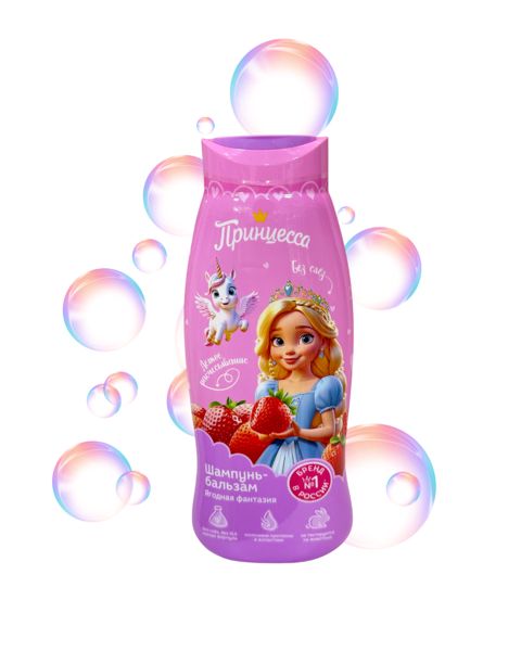 Uşaq şampunu-balzamı Принцесса Ягодная фантазия, 400 ml — Bakı