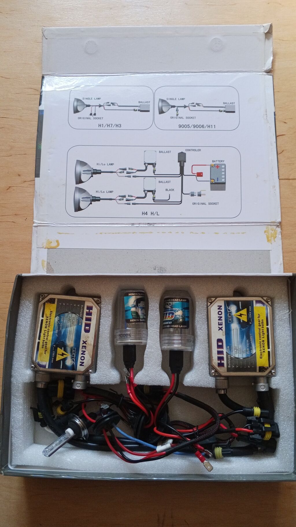 HID Xenon Light – avtomobil faraları üçün tam dəst Məhsul: HID (High — Avtomobil işığı, Şabran (2)