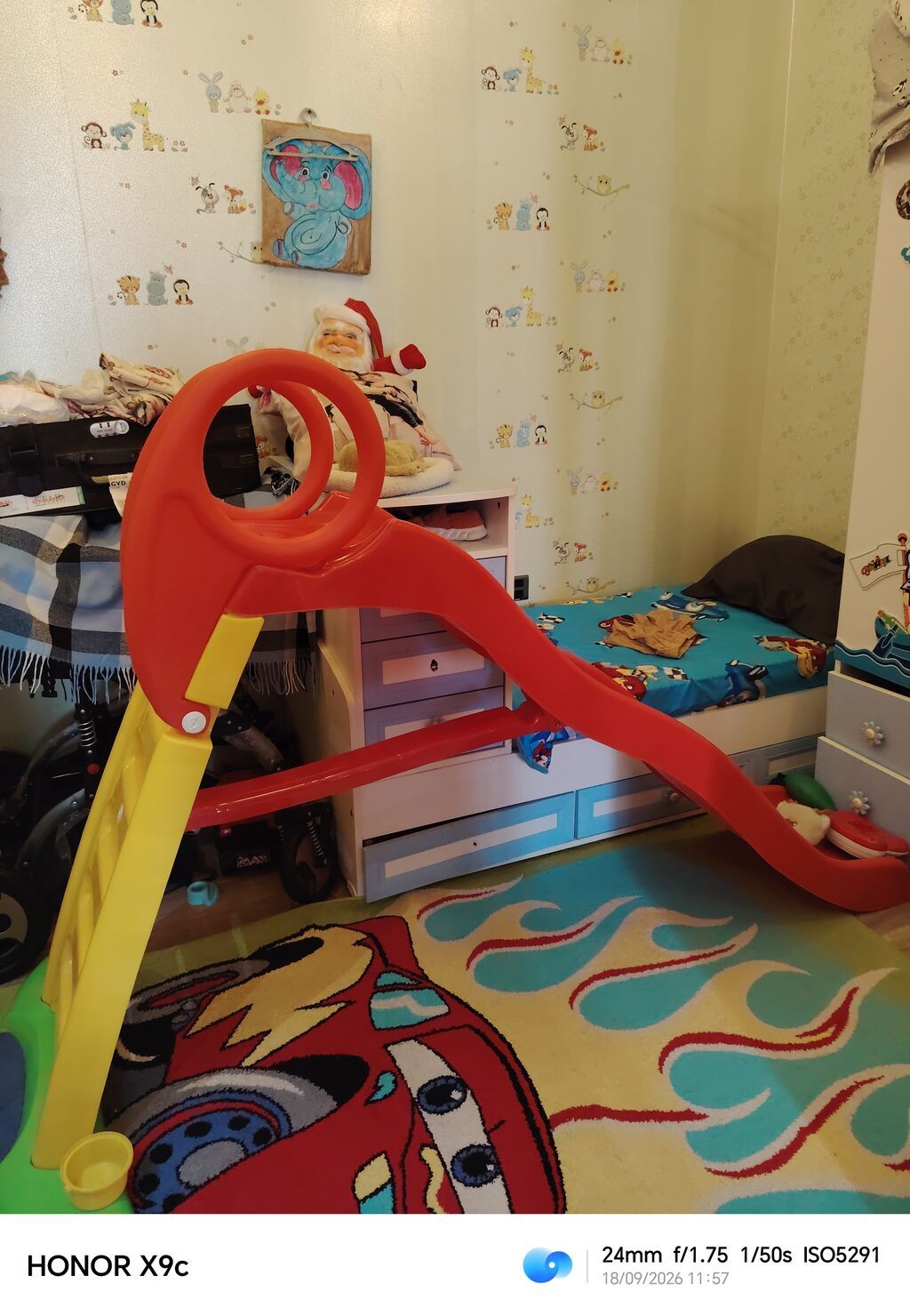 Uşaq üçün plastik slayd - Material: möhkəm, qalın plastik - Rəng — Mebel, Digah (2)