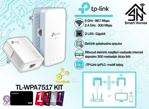 TP-Link Powerline siqnal gücləndiriciləri — Bakı