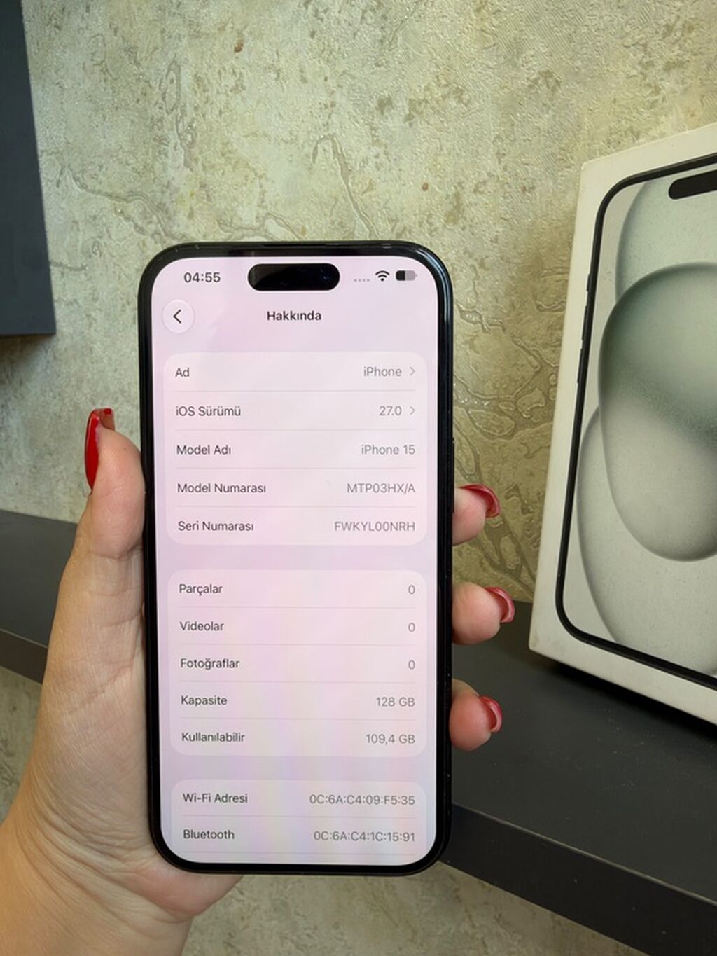 IPhone 15, 128 GB, Qara, Face ID — Apple iPhone, Masazır (5)