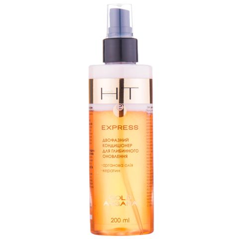 Saç üçün kondisioner-sprey Hair Trend Two-Phase Gold Argana dərin bərpa üçün 200 ml — Bakı