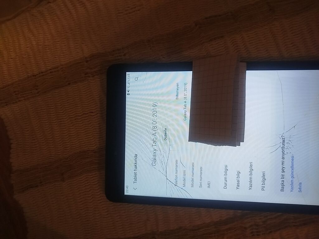 Samsung Galaxy Tab A 8.0 (2019) planşet Ekranda çat var birdə — Samsung, Bakı (4)