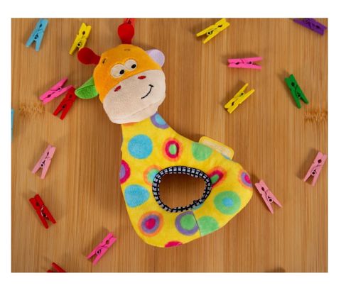 Yumşaq oyuncaq Babyjem Zürafə, peluş, sarı, 15 sm — Bakı