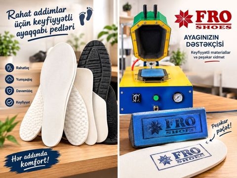 FRO Shoes – Ayaqqabı təmiri və fərdi pedlər üçün peşəkar həllər — Bakı