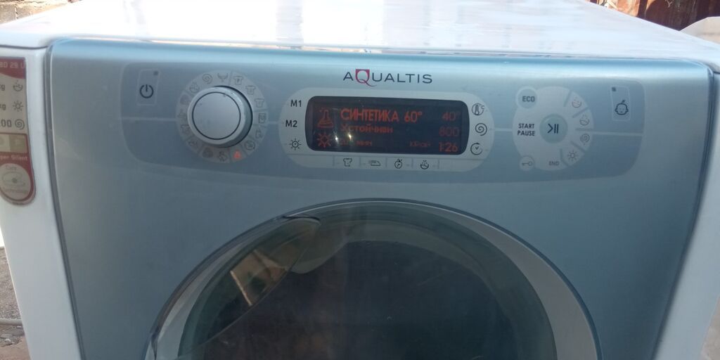 Hotpoint Ariston Aqualtis önyükləmə paltaryuyan maşın 8kq — Çamaşır maşınları, Masazır (2)