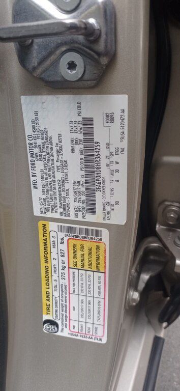 Ford Fusion (North America), 1.5 L, 2017 il, 127 000 km 77-VE-416 — Avtomobillər, Bakı (7)