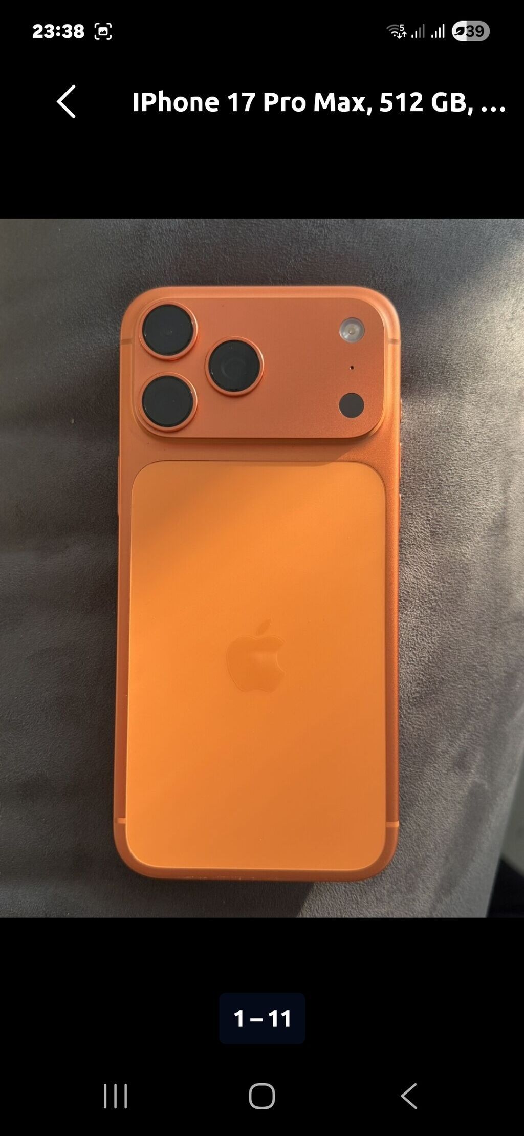 IPhone 17 Pro Max, 512 GB, Narıncı — Apple iPhone, Bakı (2)