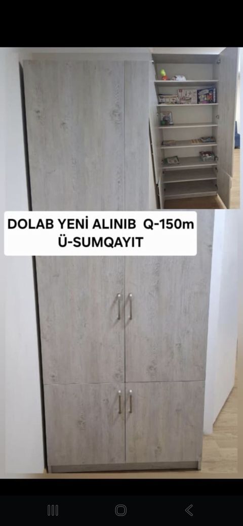 Məhsul: Geyim/saxlama dolabları (bir neçə model) 1) Boz-ağac — Şkaflar