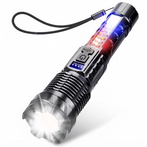Taktiki Zoom Fənər – USB-dən doldurulan, çoxfunksiyalı LED — Bakı