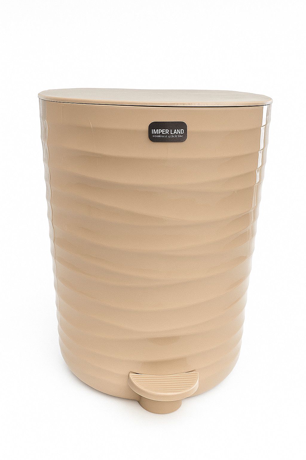 Zibil vedrəsi Imper Land, plastik, krem, 12 l — Mallar, Bakı