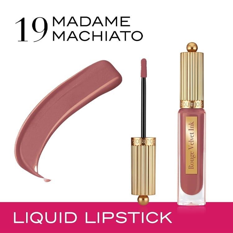 Dodaq boyası Bourjois Rouge Velvet Ink Matte 19 Madame Machiato 3.5 ml — Mallar, Bakı (2)