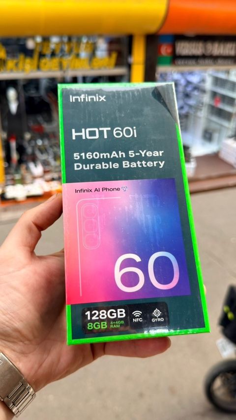 Infinix Hot 60i Shadow Blue 128GB/4GB — Bakı