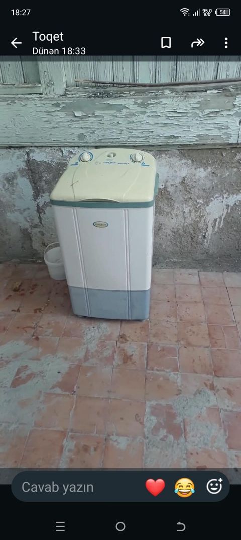İki qablı yarımavtomat paltaryuyan maşın - Kompakt ölçü: dar — Şirvan