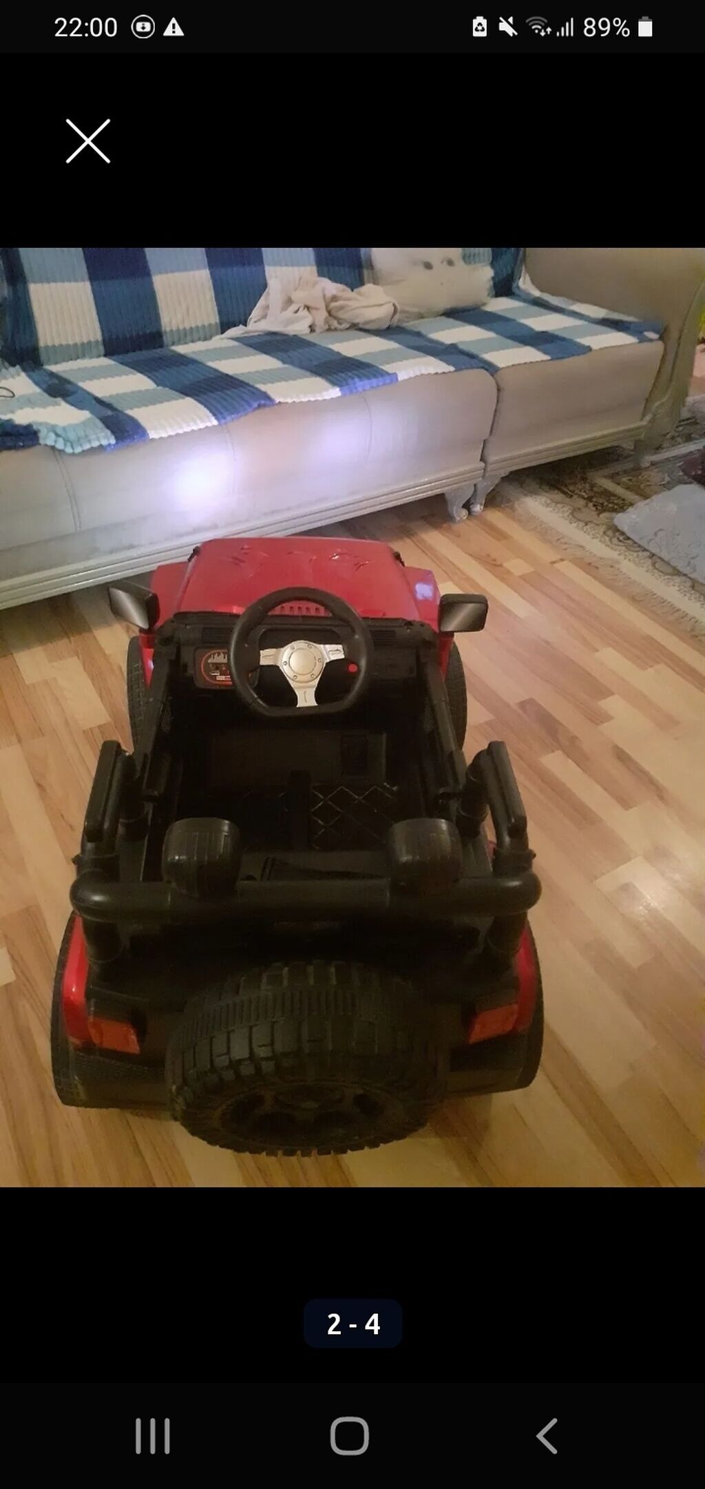 Uşaq üçün elektrikli akkumulyator maşını – ofrood üslubunda Jeep tipli — Uşaq avtomobilləri, Sumqayıt (3)