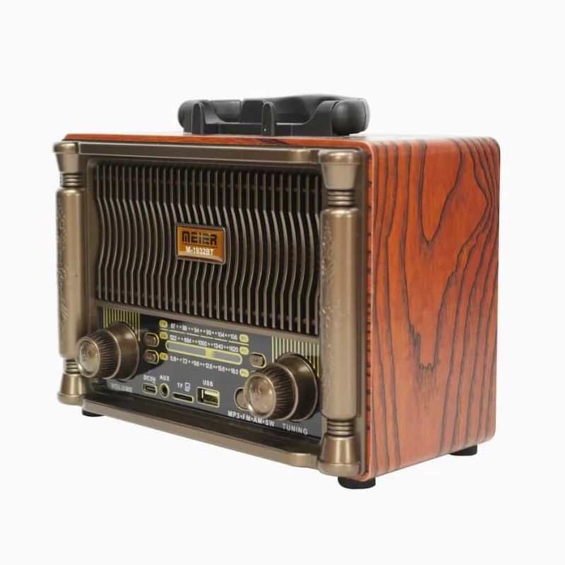 Meier Retro Radio Portativ Bluetooth Dinamik M-1932BT 3 Diapazonlu FM Radio MP3 Pleyer Radio — Mallar, Bakı (6)