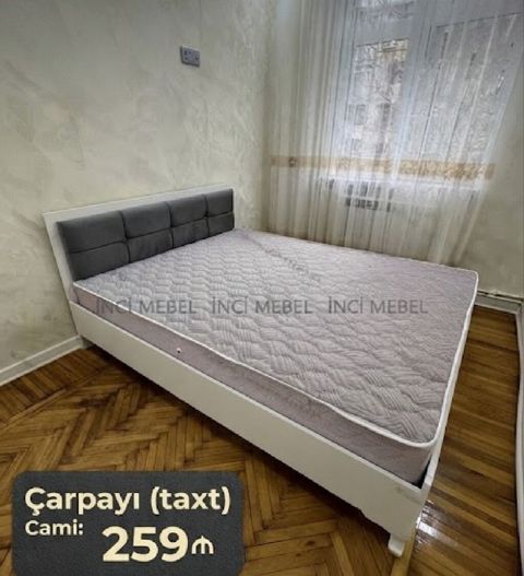 Yeni, İkinəfərlik çarpayı, Bazasız, Matras ilə, Siyirməsiz, Azərbaycan — Bakı