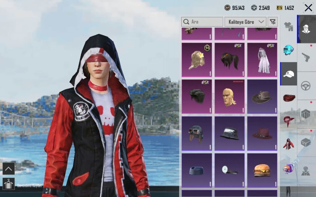 Pubg Mobile hesabı – zəngin kolleksiya, - Keleksiyon; 40 Geniş — Şəxsi əşyalar, Xızı (9)