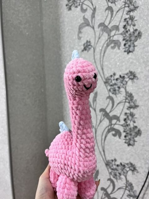 Amigurumi oyuncaq – dinozavr - Material: yumşaq, plyuş iplikdən — Digah