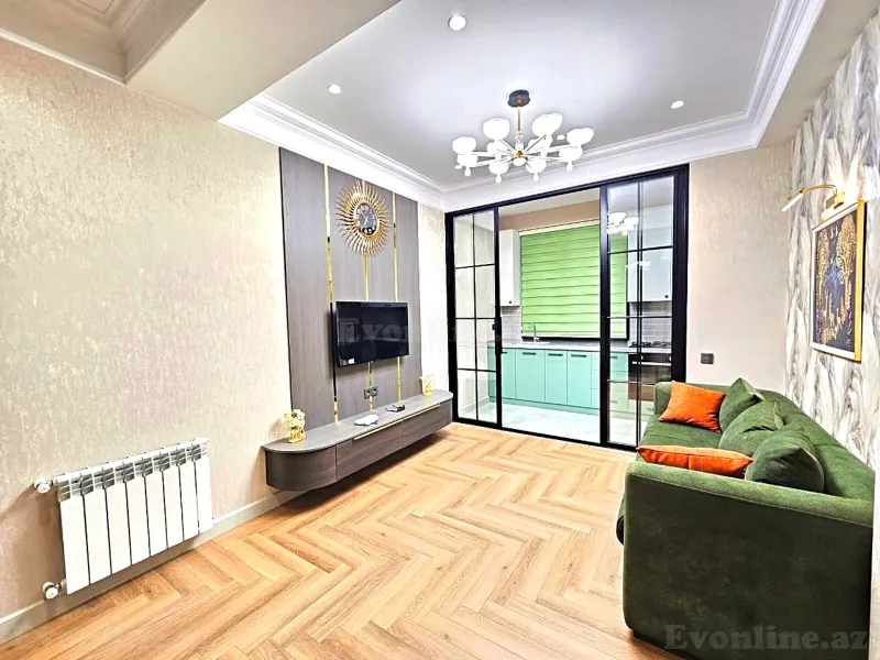 Satılır 2 otaqlı Mənzil Yeni tikili 50 m² Bakı, Nizami r., Qara Qarayev m — Mənzil, Bakı