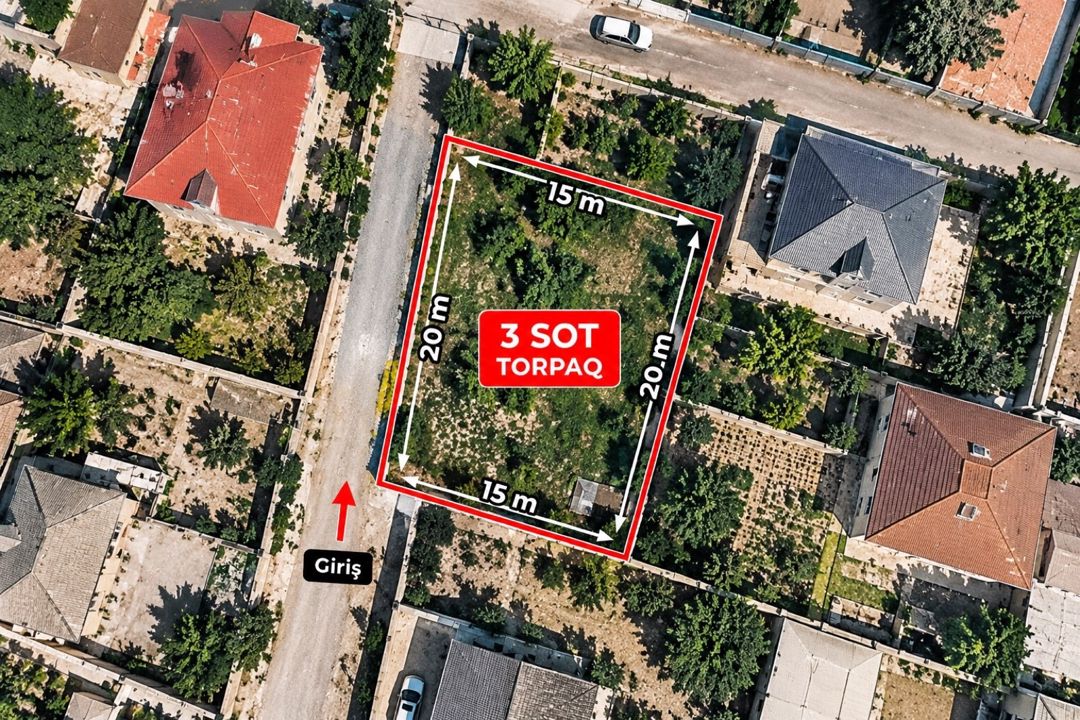 3 sot torpaq sahəsi, Mehdiabad qəs — Torpaq, Bakı (2)