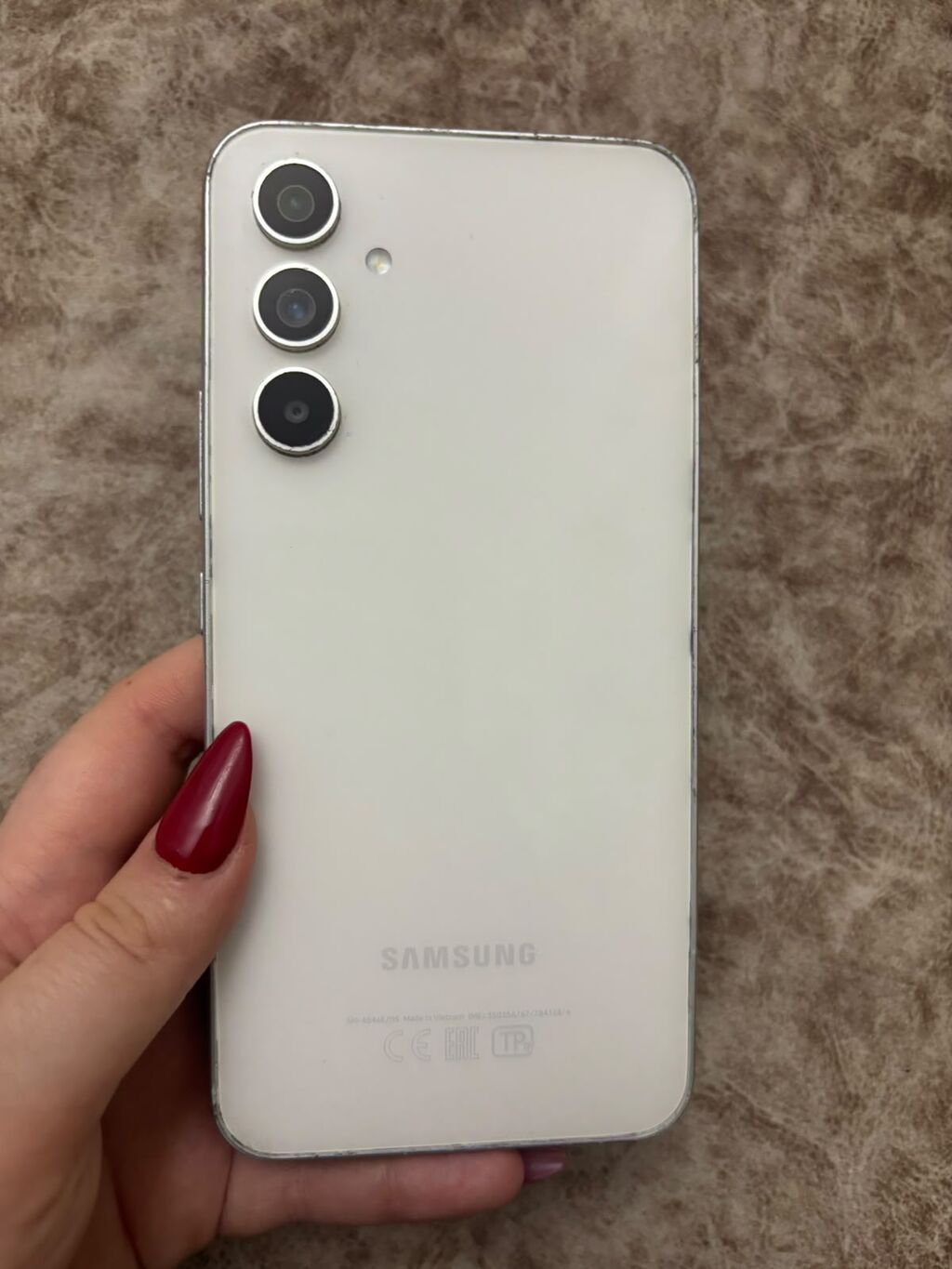 Samsung Galaxy A54 5G, 128 GB, rəng - Ağ, Barmaq izi — Samsung, Sumqayıt