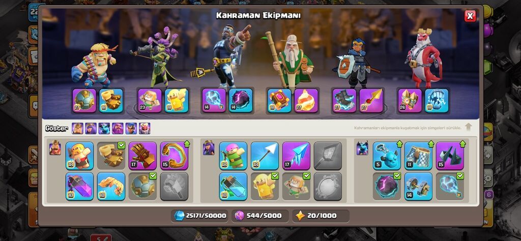 Clash of Clans hesabı – yüksək inkişaf etmiş kənd və tam dolğun — Şəxsi əşyalar, Digah (3)