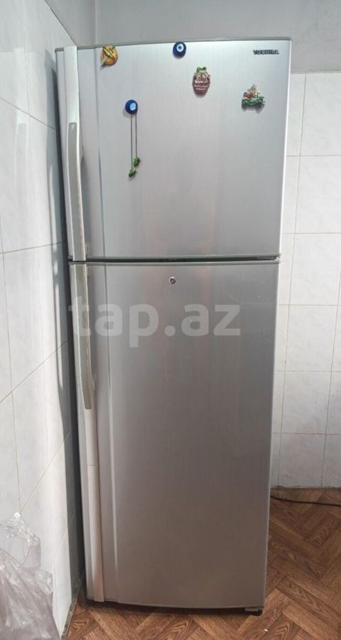 Toshiba GR-R42UT iki qapılı soyuducu-dondurucu - Rəng: gümüş (inox — Bakı