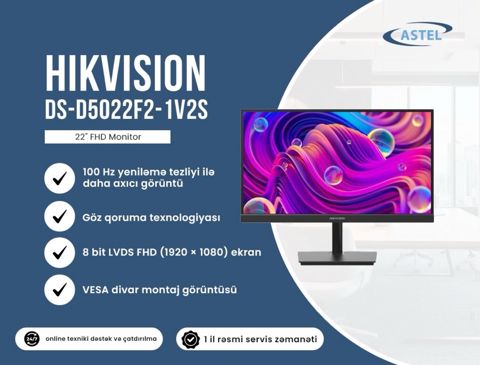 Monitor "Hikvision DS-D5022F2-1V2S 22" — Bakı