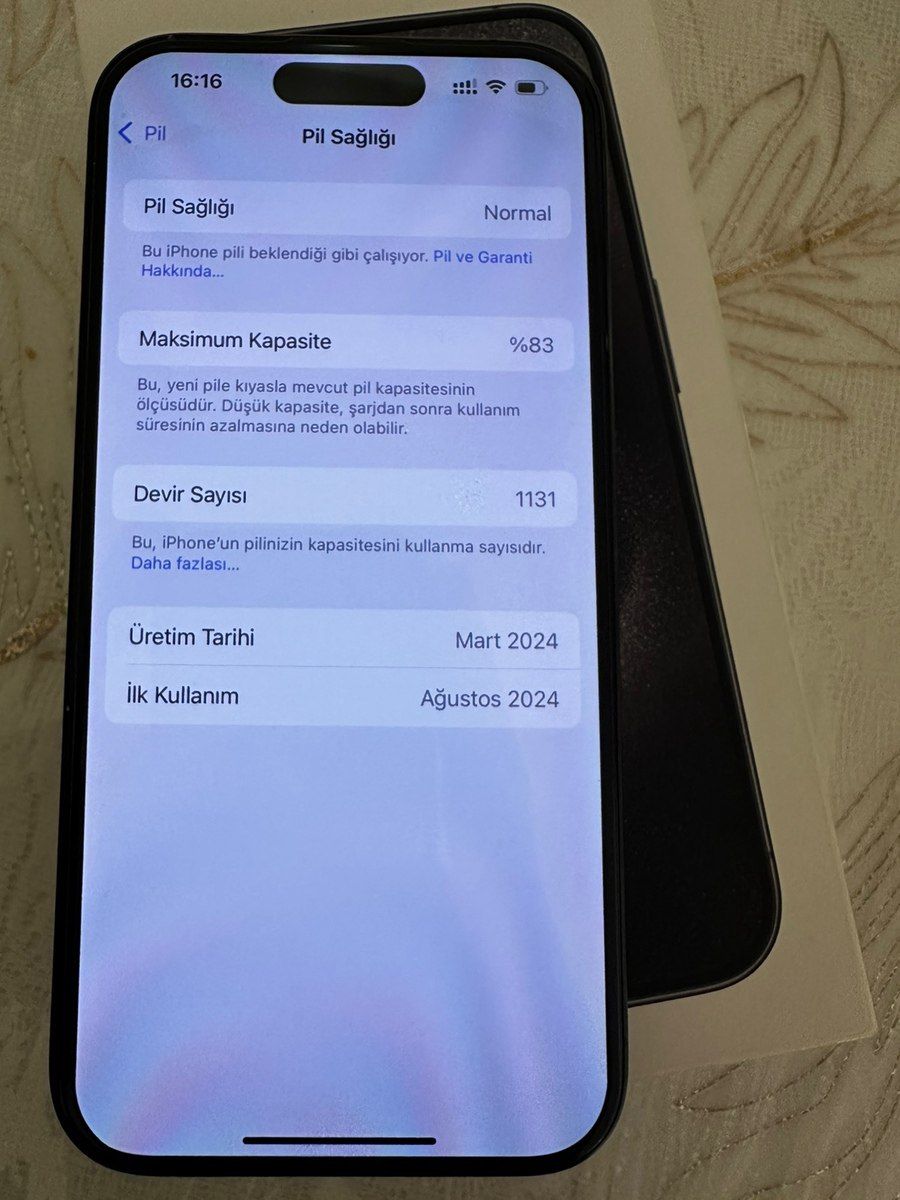 Apple iPhone 15 Pro Black Titanium 128GB/8GB — Smartfonlar, Bakı (3)