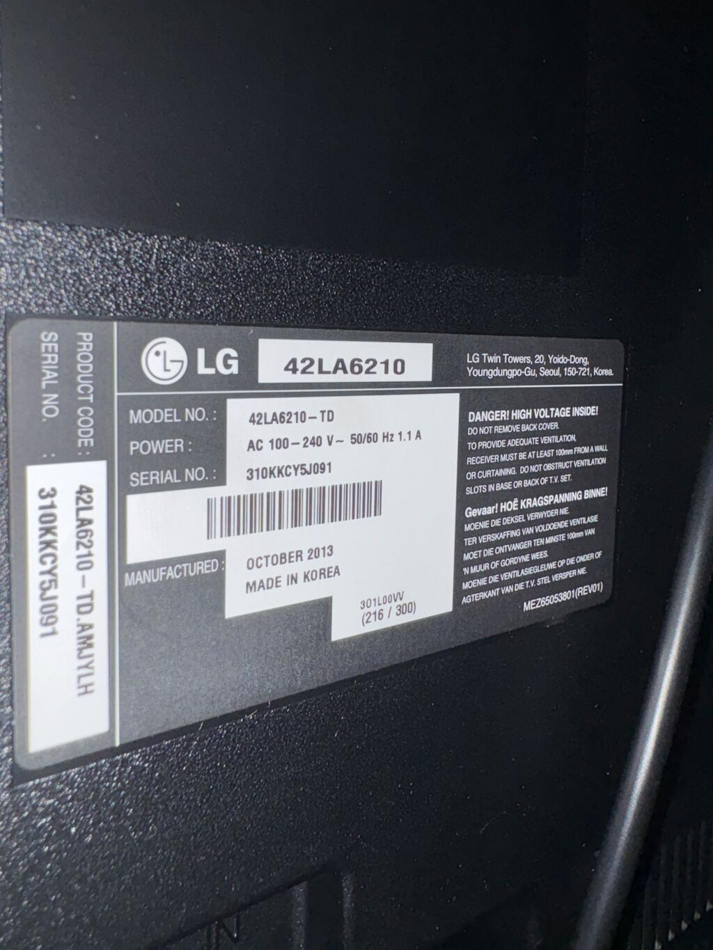 LG 42LA6210 – 42 düym LED TV Əsas xüsusiyyətlər: - Model: LG — Televizorlar, Bakı (2)