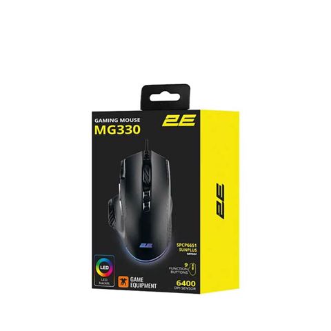 2E MG330 Black Gaming Mouse 2E-MG330UB — Bakı