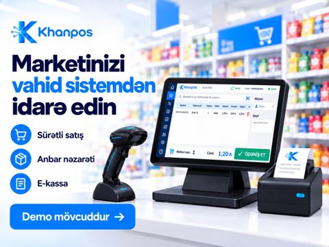 Market və mağazalar üçün kassa və anbar proqramı — Bakı