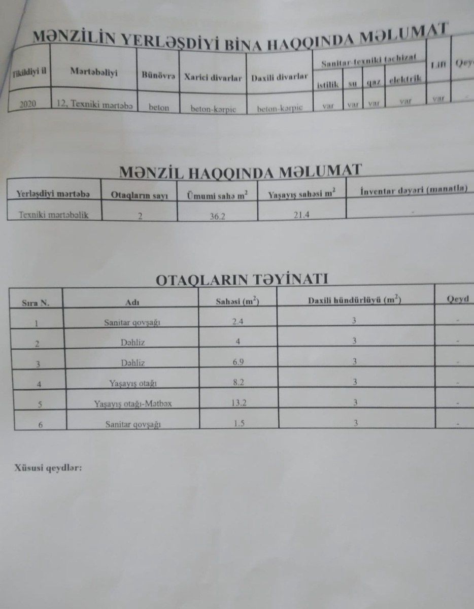 Satılır 2 otaqlı yeni tikili 42 m² — Mənzil, Bakı (10)