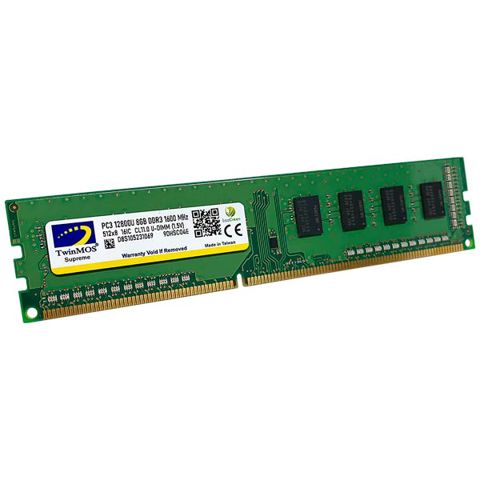RAM TwinMOS 8GB DDR3 1600MHz u-dımm — Bakı