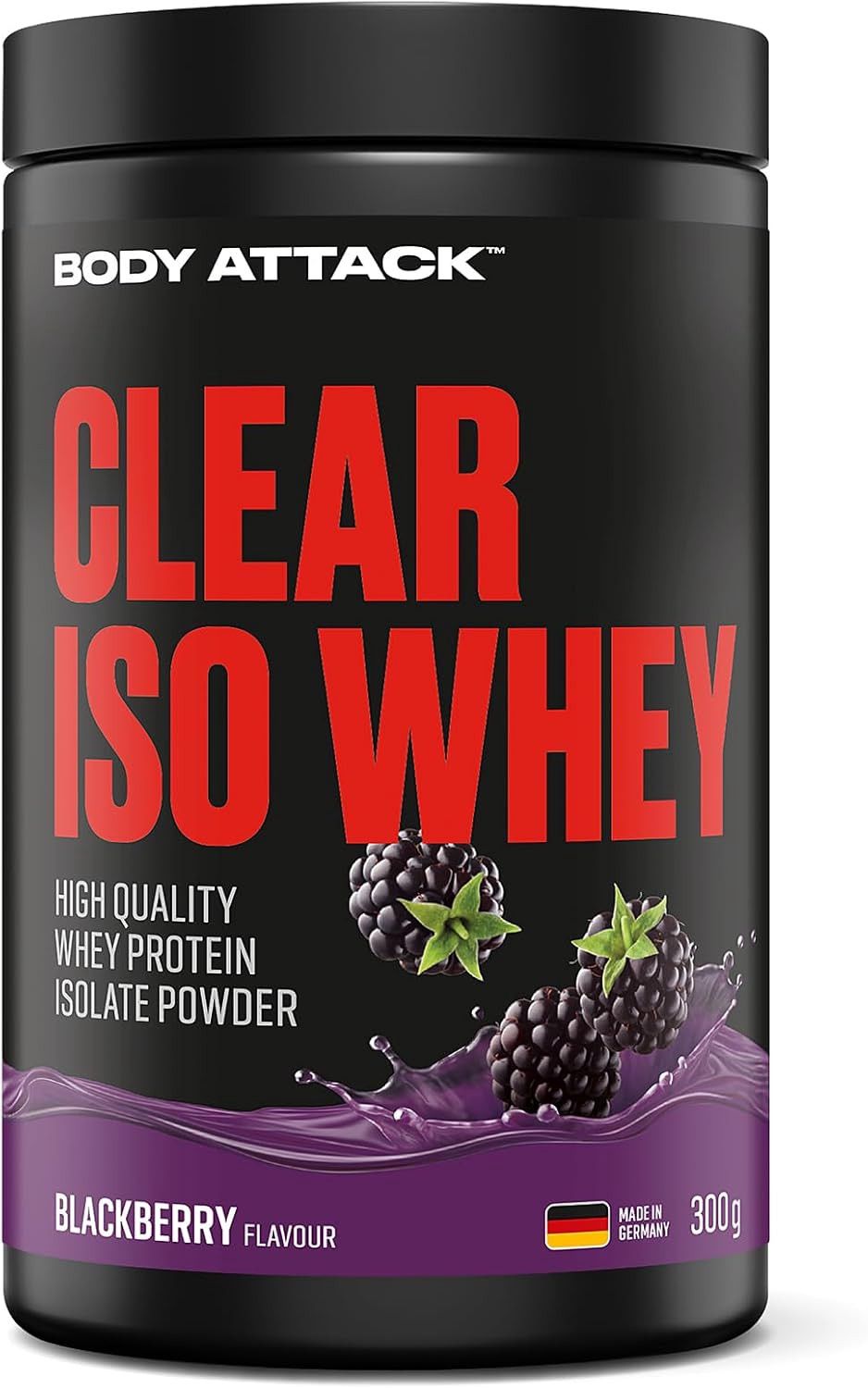 Protein Body Attack Clear Iso Whey Blackberry, 300q — Mallar, Bakı