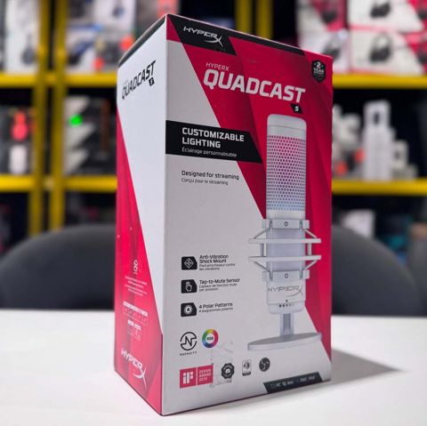 HyperX QuadCast S White-Grey (519P0AA) USB gaming microphone — Bakı
