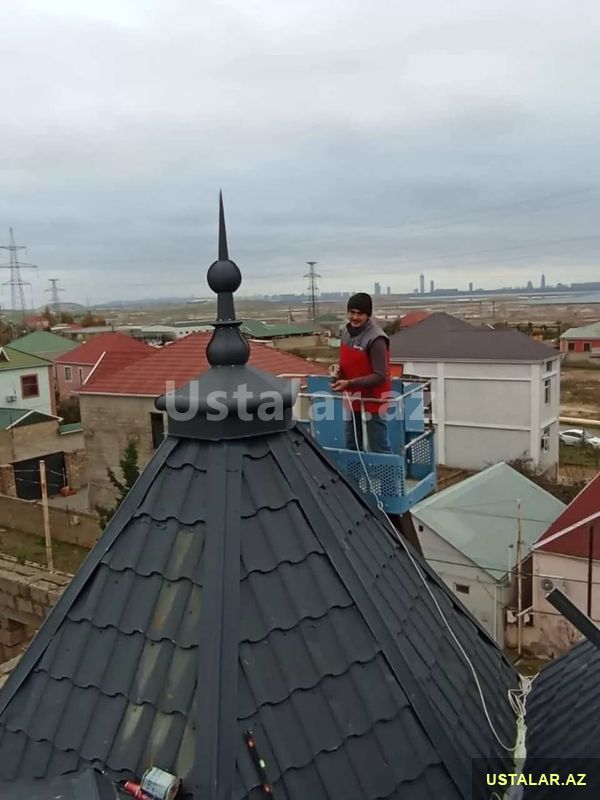 Dam örtüklərinin qurulması — Təmir və inşaat, Bakı (2)