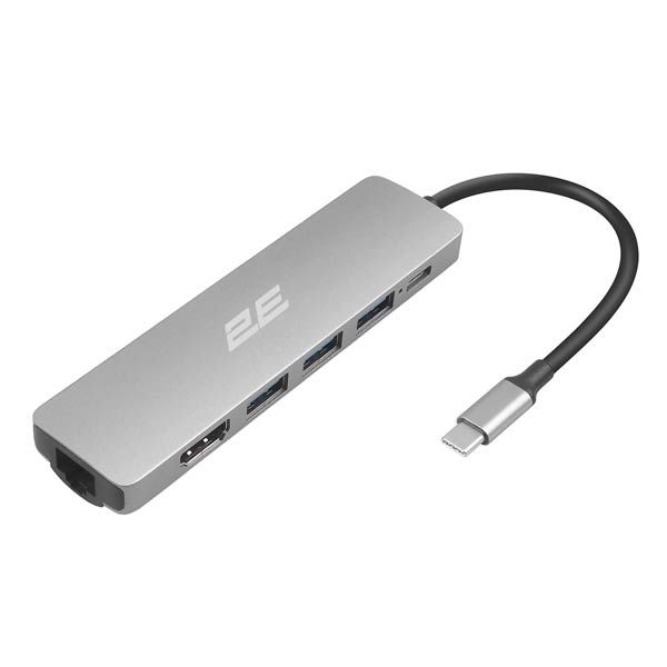 2E Hub Usb-c 6in1 Slim Aluminum Multi-Port 2EW-2684 — Mallar, Bakı