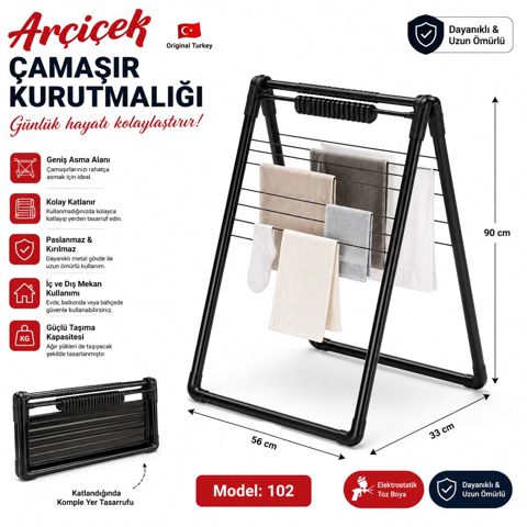 Paltar üçün quruducu Akçiçək Az-527181, qara — Bakı