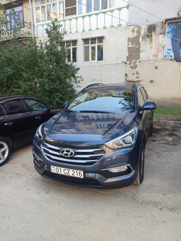 Hyundai Santa Fe, 2.0 L, 2016 il, 166 384 km 01-CZ-216 — Avtomobillər, Sumqayıt (2)