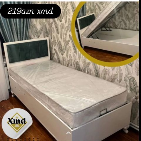Yüksəklənən mexanizmi olan tək nəfərlik çarpayı – 219 AZN — Bakı