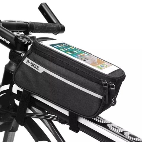 Velosiped çantası telefon tutacağı ilə B-Soul BS-0100, qara — Bakı