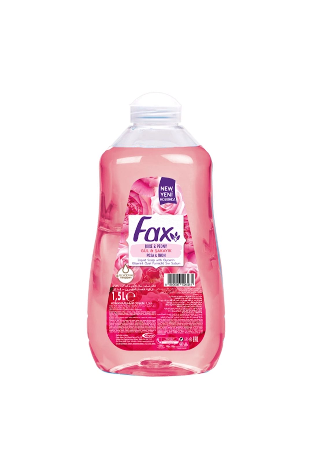 Maye sabun Fax Rose & Peony, 1.5 L — Mallar, Bakı