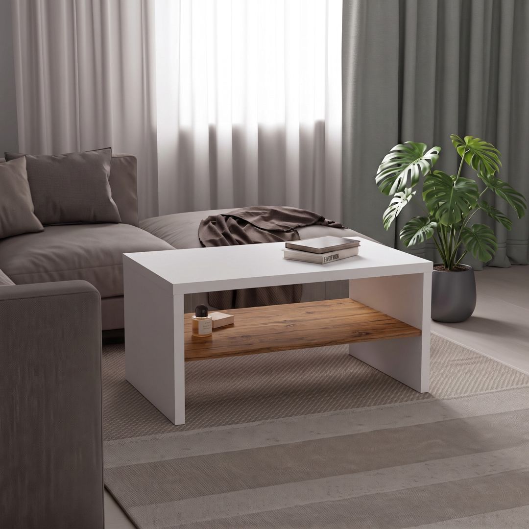 Jurnal masası, Ldsp, Ağ/Votan, 100x60x50 sm — Jurnal masaları, Bakı