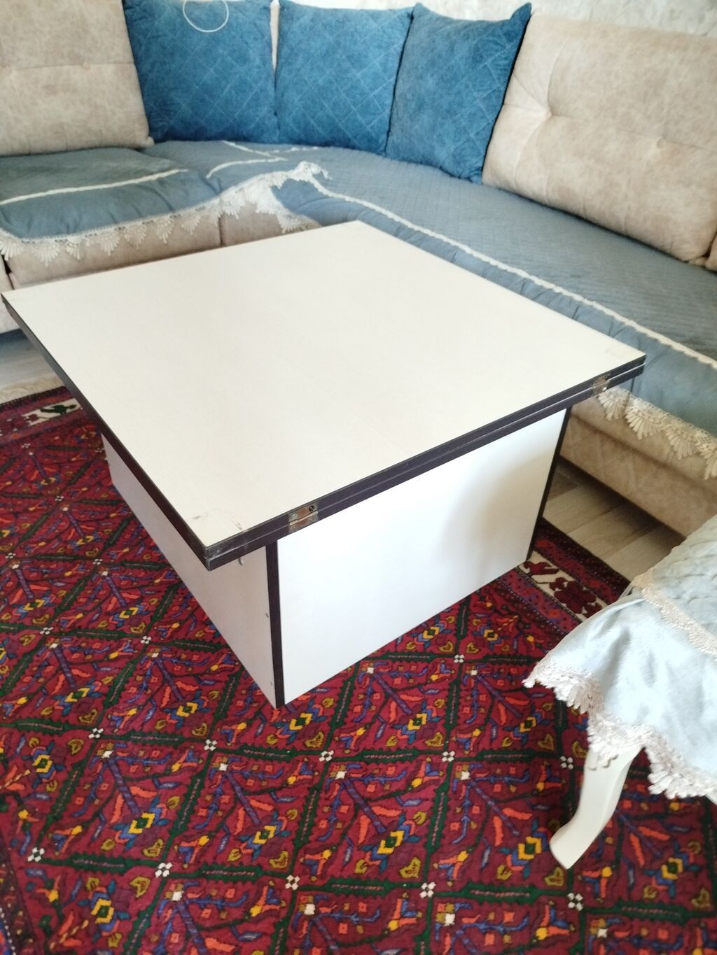 Qonaq masası, Yeni, Açılan, MDF, Kvadrat masa — Masalar, Sumqayıt (3)